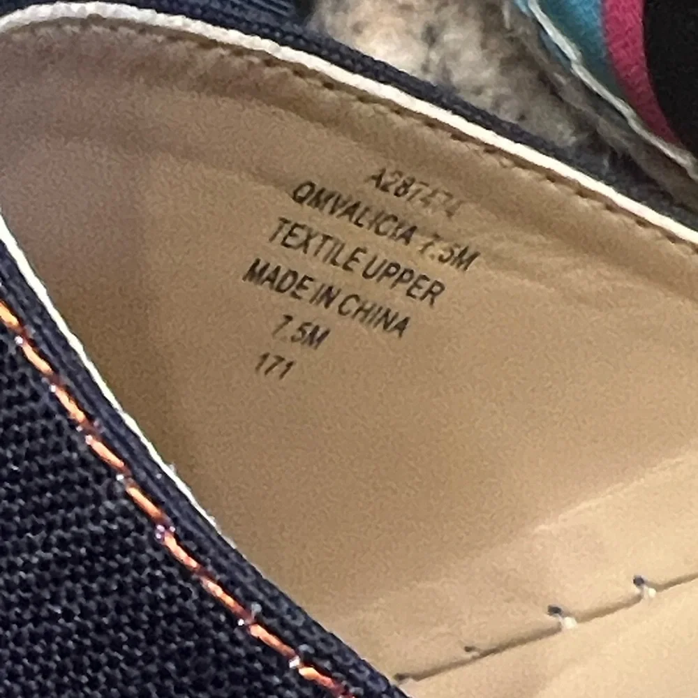 Marc Fisher Multi Striped Women's Espadrille Flats Size 7.5